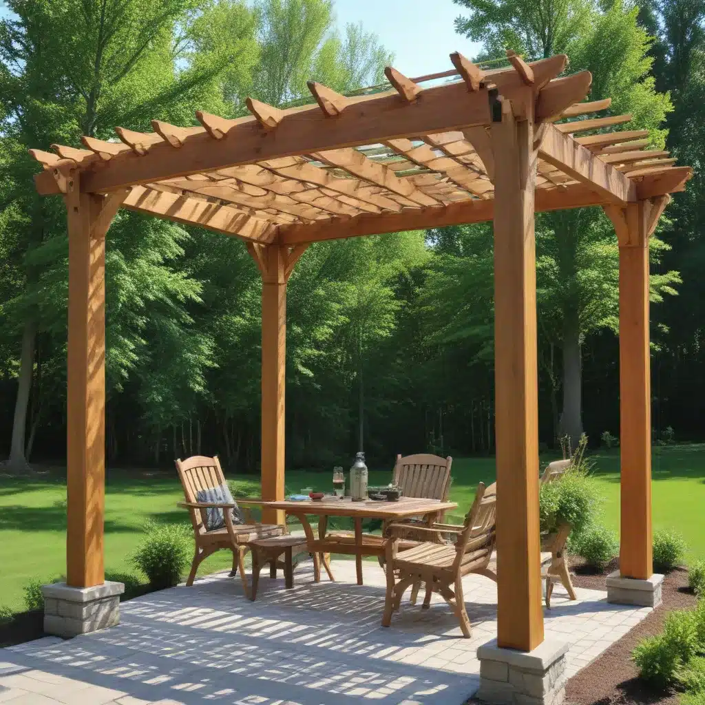 Constructing Durable Wooden Pergolas with Woodcraft Parts