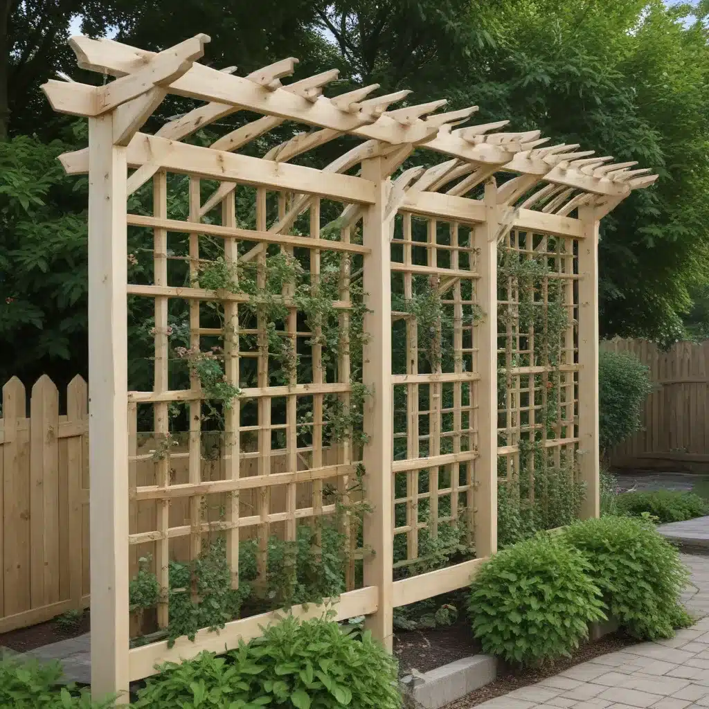 Constructing Durable Wooden Trellises with Woodcraft Parts