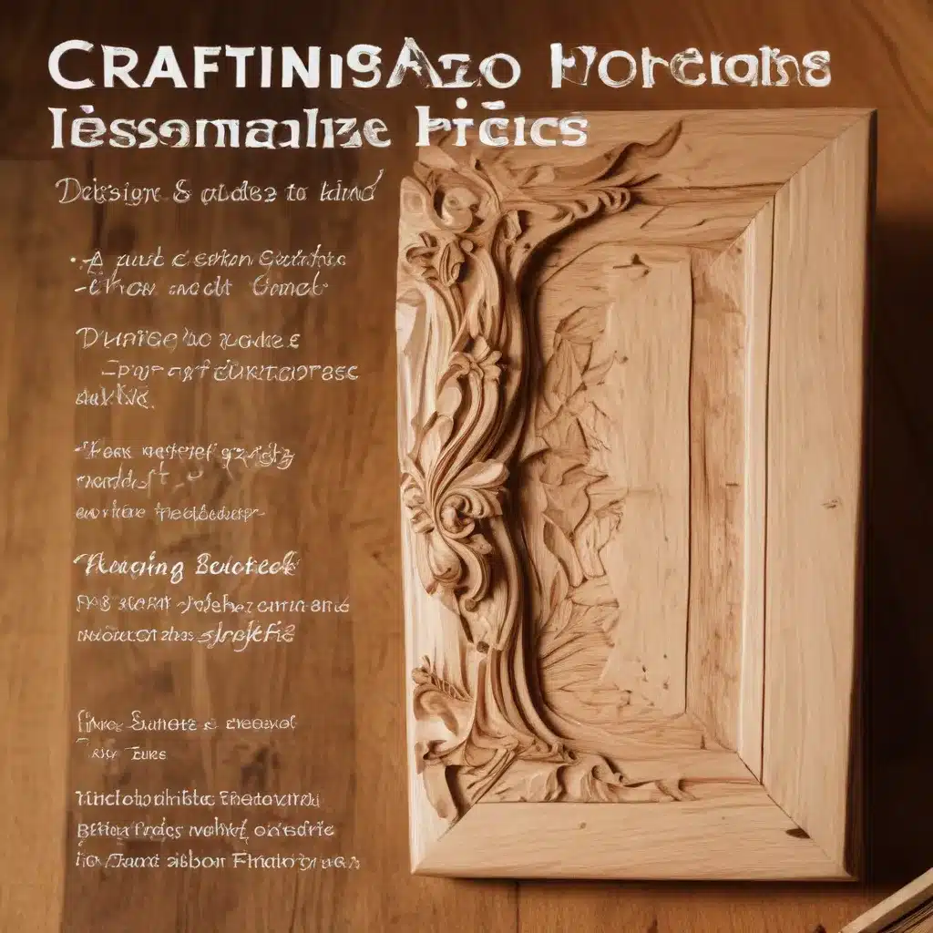 Crafting Personalized Pieces: A Guide to Designing Customized, One-of-a-Kind Woodwork