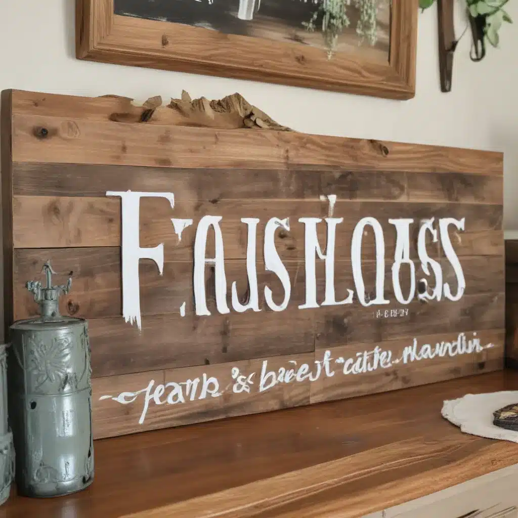 Crafting Rustic Wooden Signs: Adding Farmhouse Flair