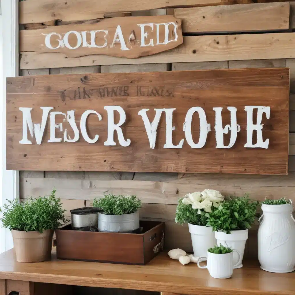 Crafting Rustic Wooden Signs: Adding Farmhouse Style to Your Home