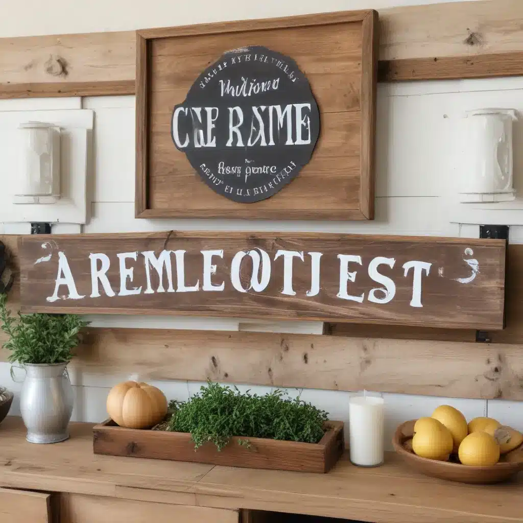 Crafting Rustic Wooden Signs for Farmhouse-Inspired Decor