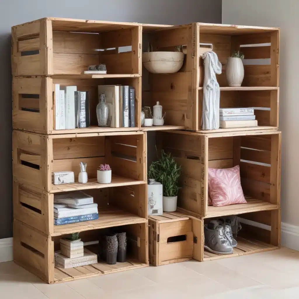 Transforming Wooden Crates into Chic Storage Solutions