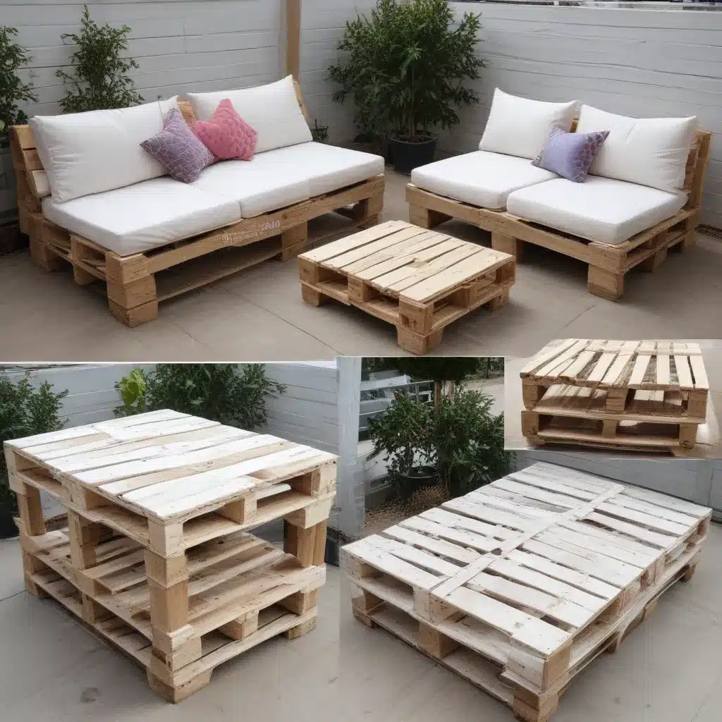 Transforming Wooden Pallets into Charming Outdoor Furniture