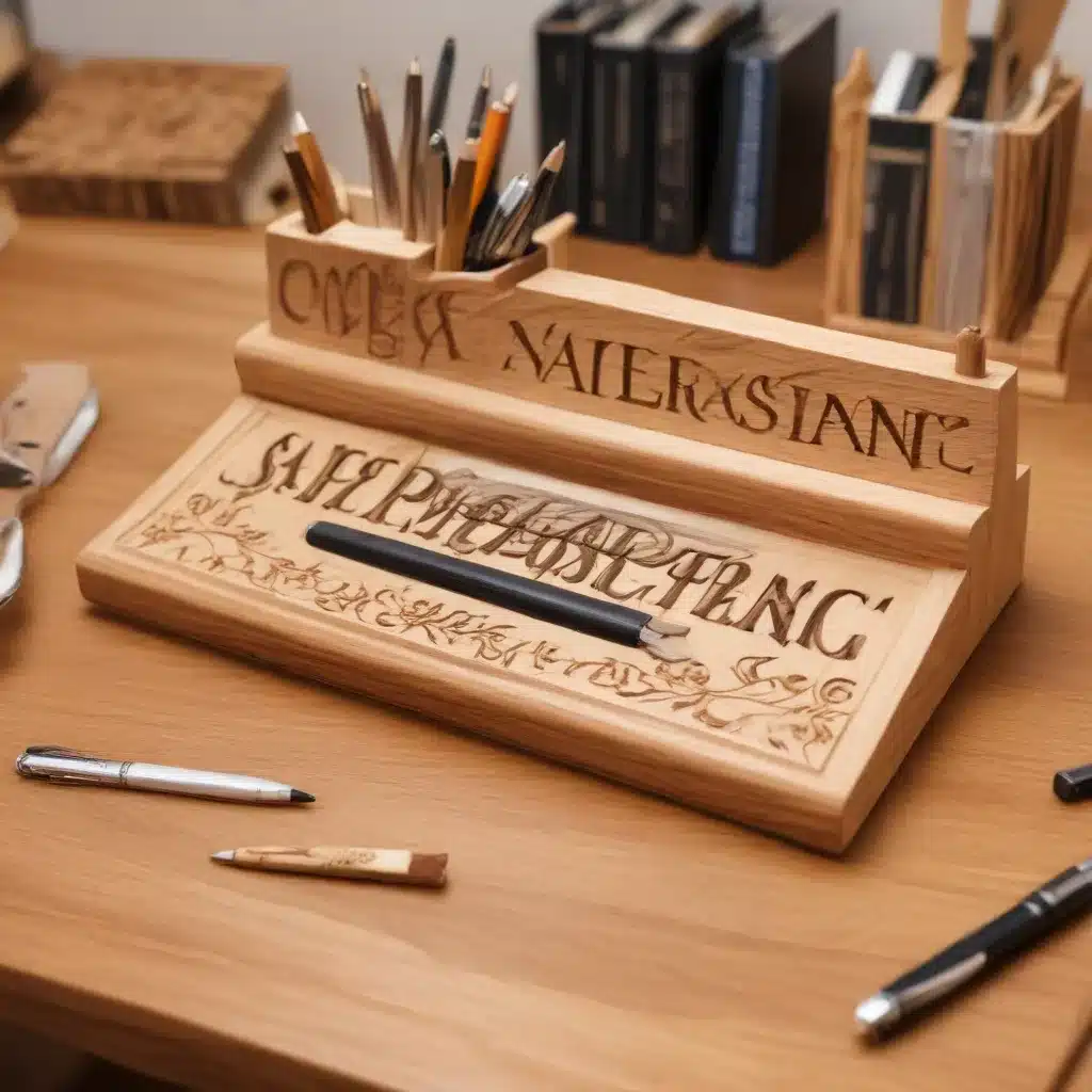 Woodcarving for the Home Office: Personalized Desk Accessories