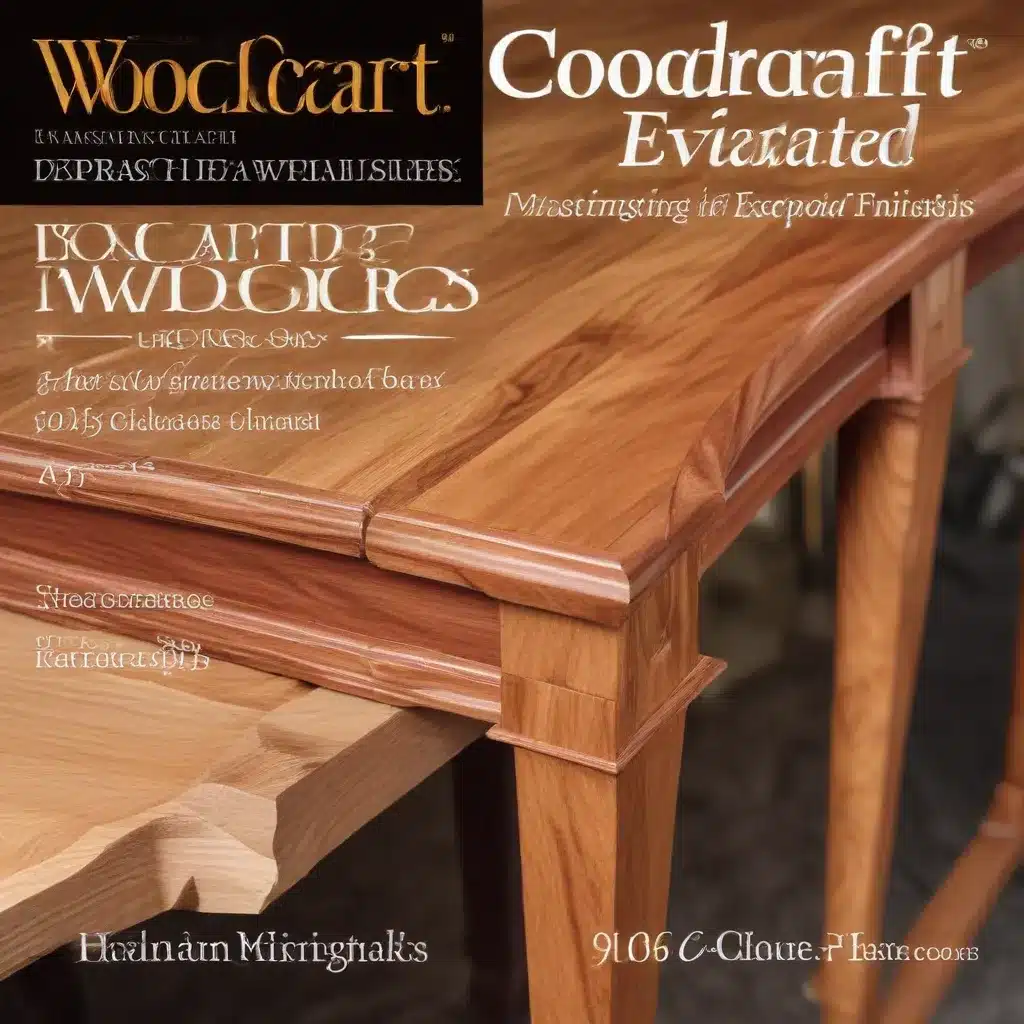 Woodcraft Elevated: Mastering the Art of Exceptional Wood Finishes